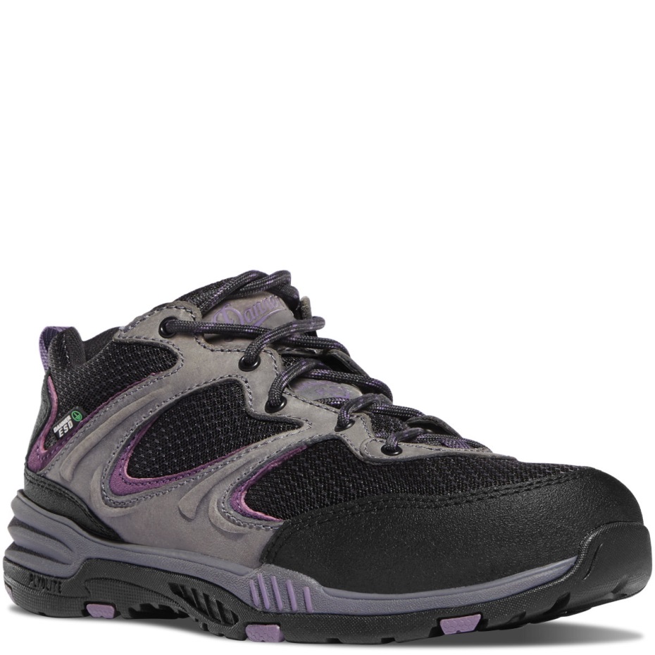 Danner Springfield Low 3 Gri/mor Esd Kompozit Burunlu Kadın Kadın Ayakkabısı